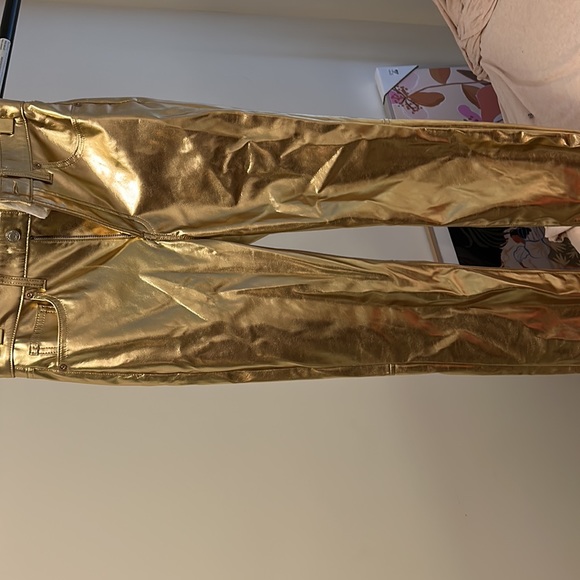 Gap Gold lame pants-new with tag - Picture 2 of 2